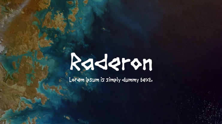 Raderon Font