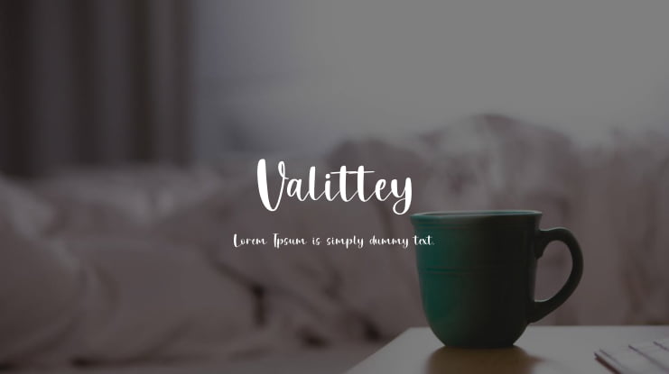 Valittey Font