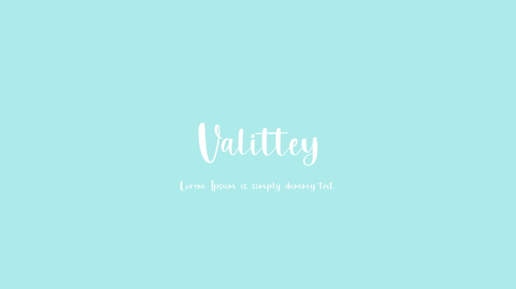 Valittey Font