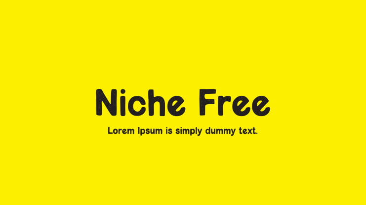 Niche Free Font