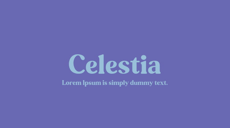 Celestia Font