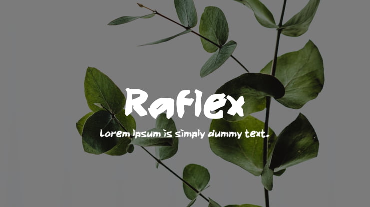 Raflex Font