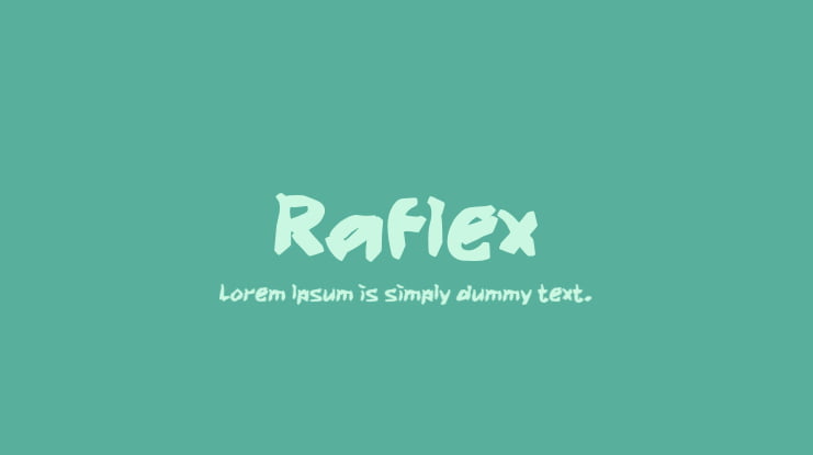 Raflex Font