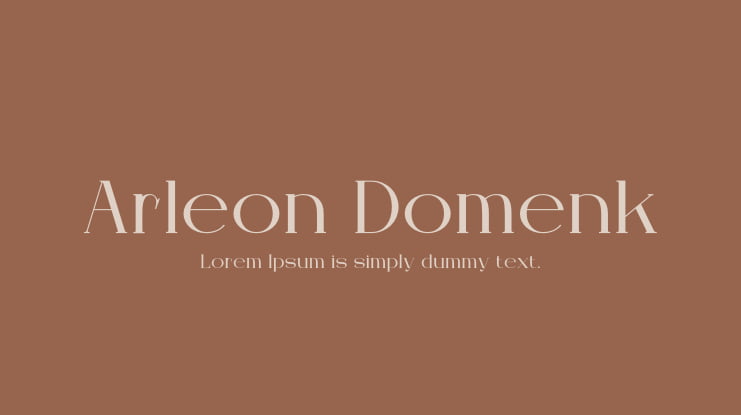 Arleon Domenk Font