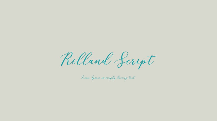 Rilland Script Font