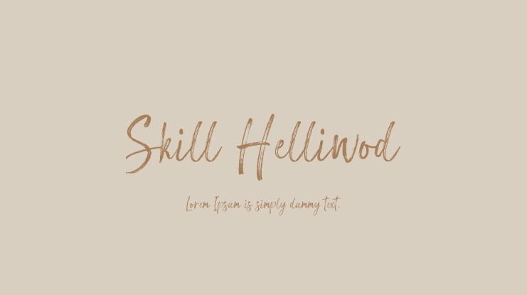 Skill Helliwod Font