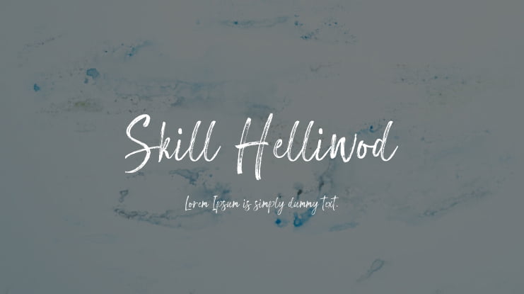 Skill Helliwod Font