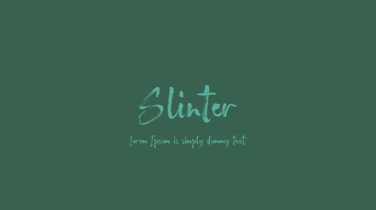 Slinter Font