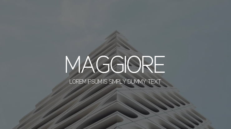 Maggiore Font Family