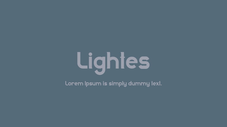 Lightes Font