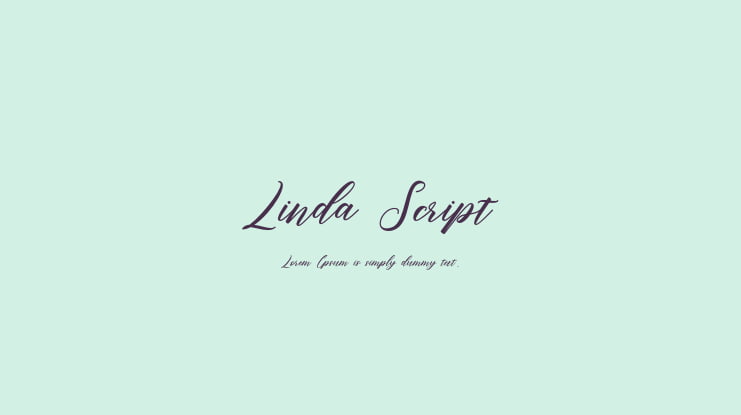 Linda Script Font