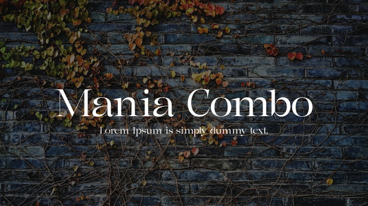 Mania Combo Font