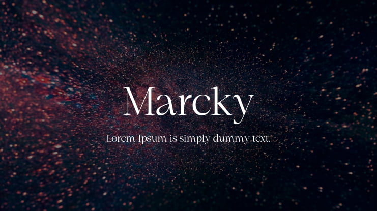 Marcky Font