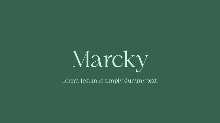 Marcky Font