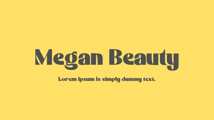 Megan Beauty Font