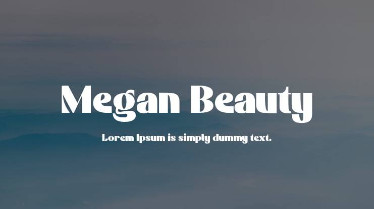 Megan Beauty Font