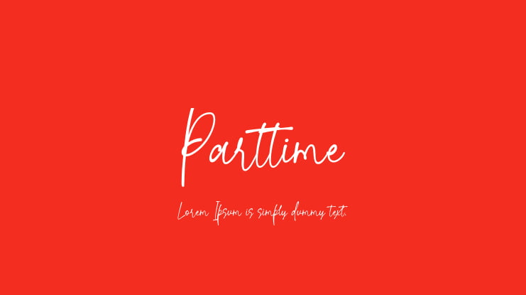 Parttime Font