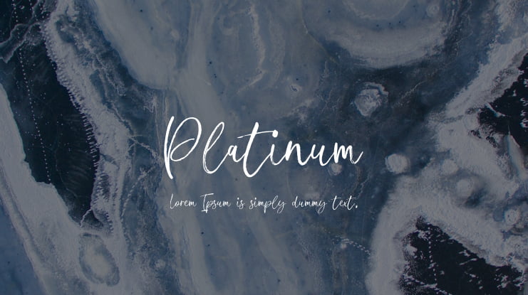 Platinum Font