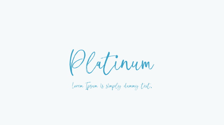 Platinum Font