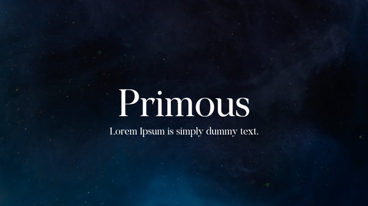 Primous Font Family