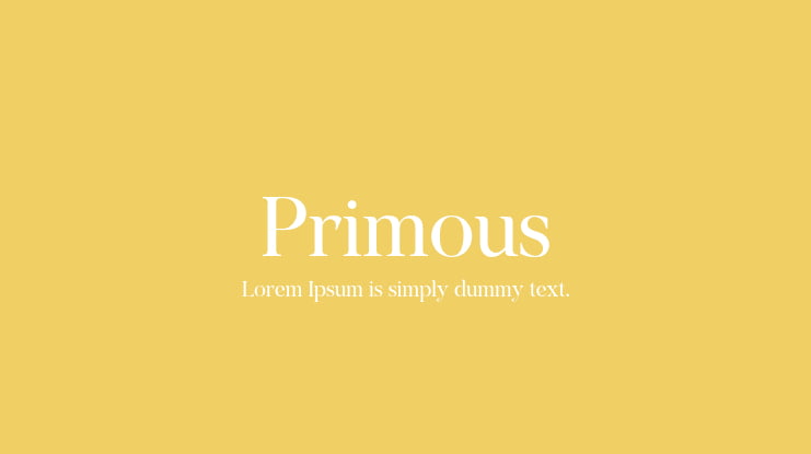 Primous Font Family