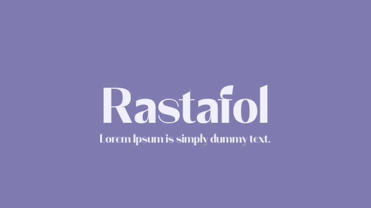 Rastafol Font