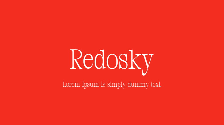 Redosky Font