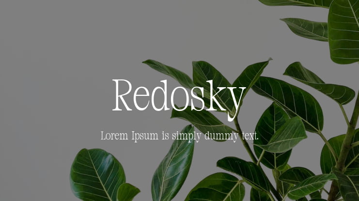 Redosky Font