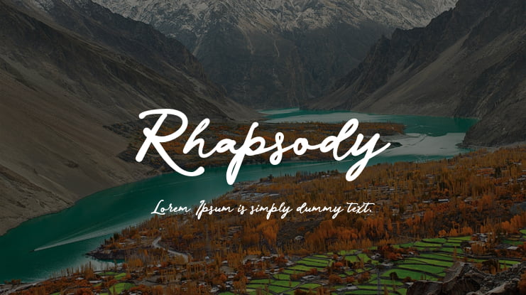 Rhapsody Font