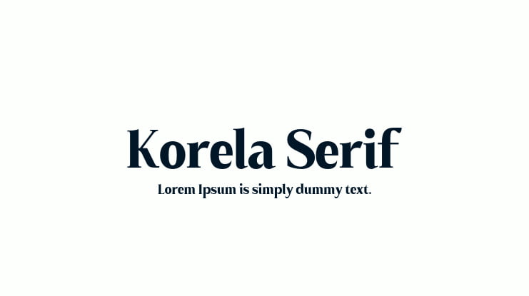 Korela Serif Font