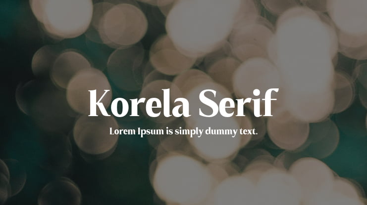 Korela Serif Font