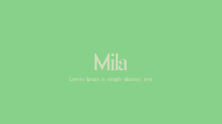 Mila Font