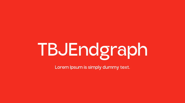 TBJEndgraph Font Family