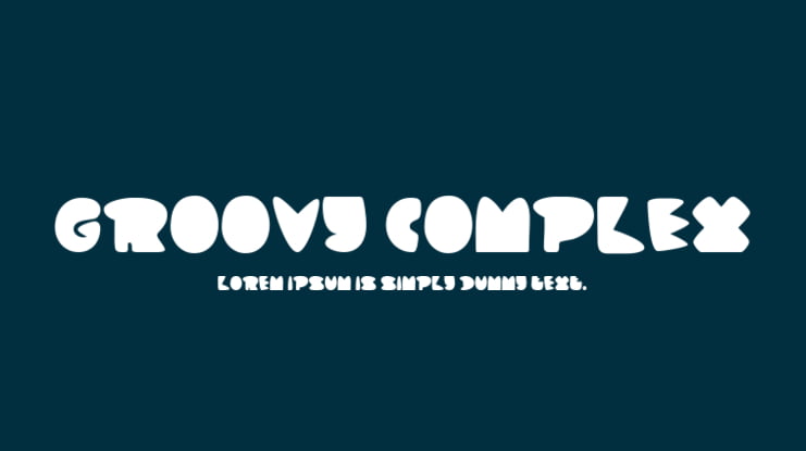 Groovy Complex Font