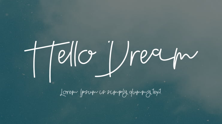 Hello Dream Font