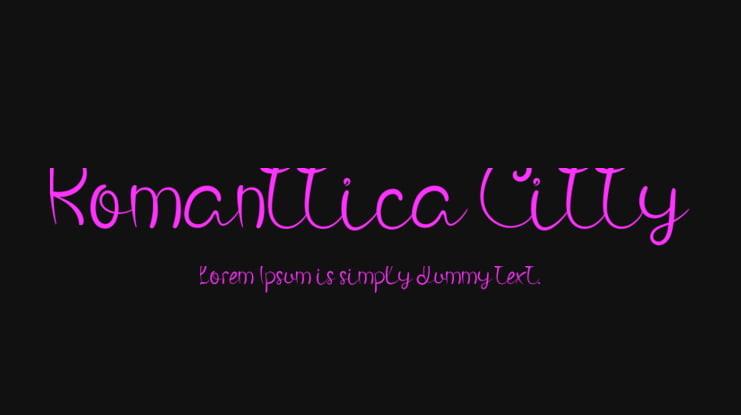 Romanttica Citty Font