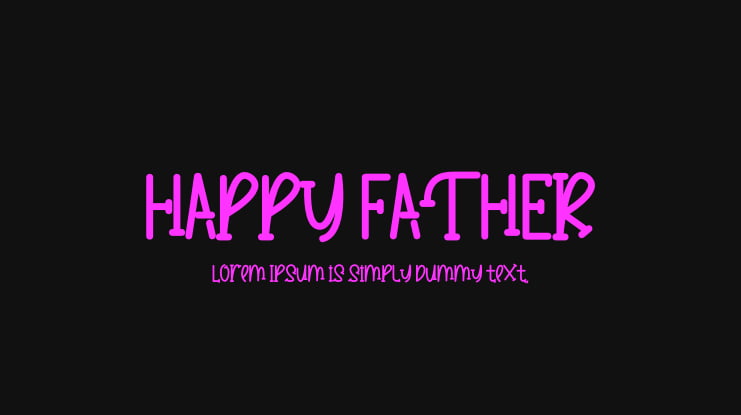 HAPPY FATHER Font