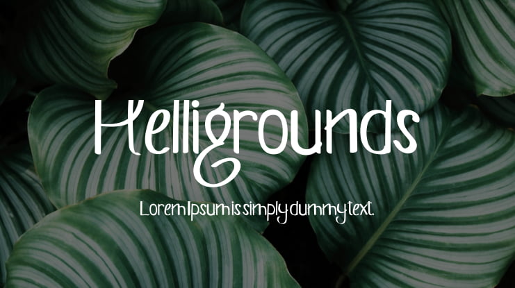 Helligrounds Font