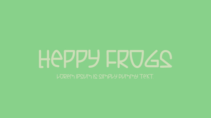 Heppy Frogs Font