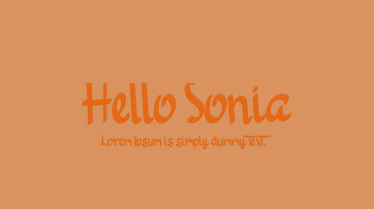 Hello Sonia Font