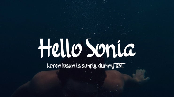 Hello Sonia Font