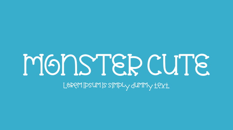 MONSTER CUTE Font