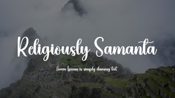 Religiously Samanta Font