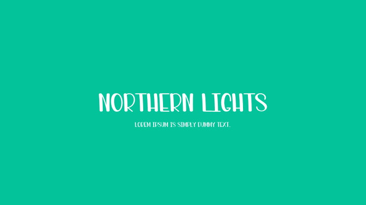 Northern Lights Font