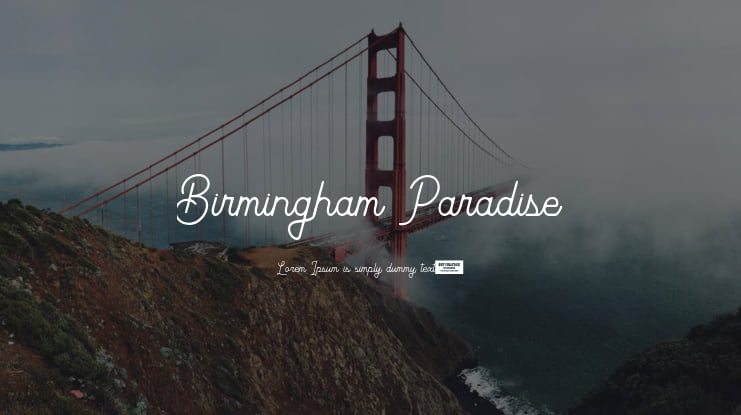 Birmingham Paradise Font