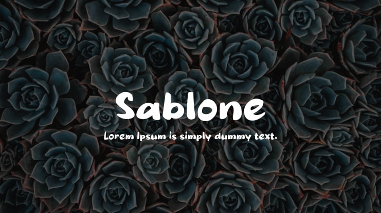 Sablone Font