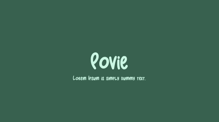 Povie Font