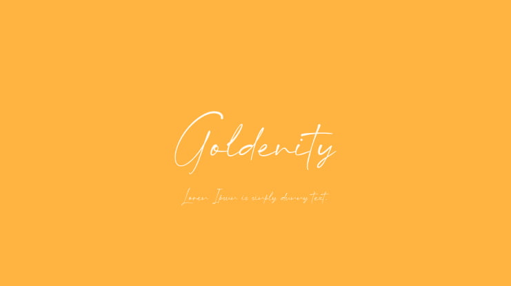 Goldenity Font