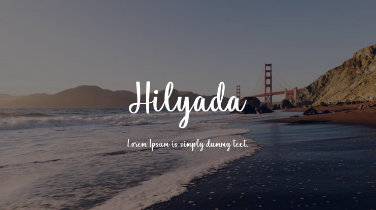 Hilyada Font