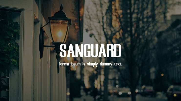 SANGUARD Font Family